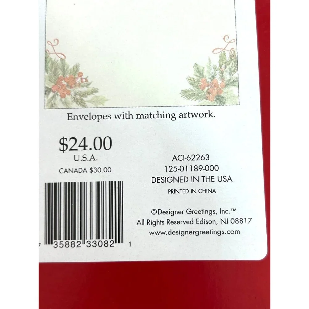 Christmas Cards 2 Boxes 14 cards Matching Envelopes & Seals Holiday Robin Winter